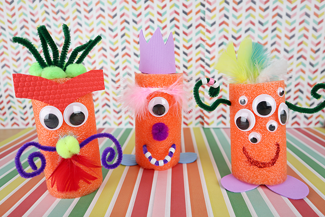 Pool noodle DIY monsters