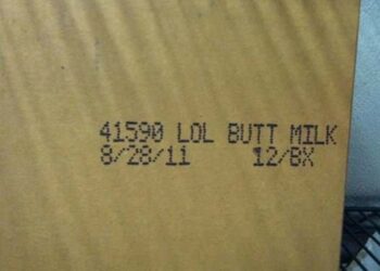 Bulk milk case with 'lol butt milk' written on it (Reddit | casserole09)
