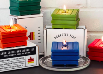 Dumpster Fire Candles