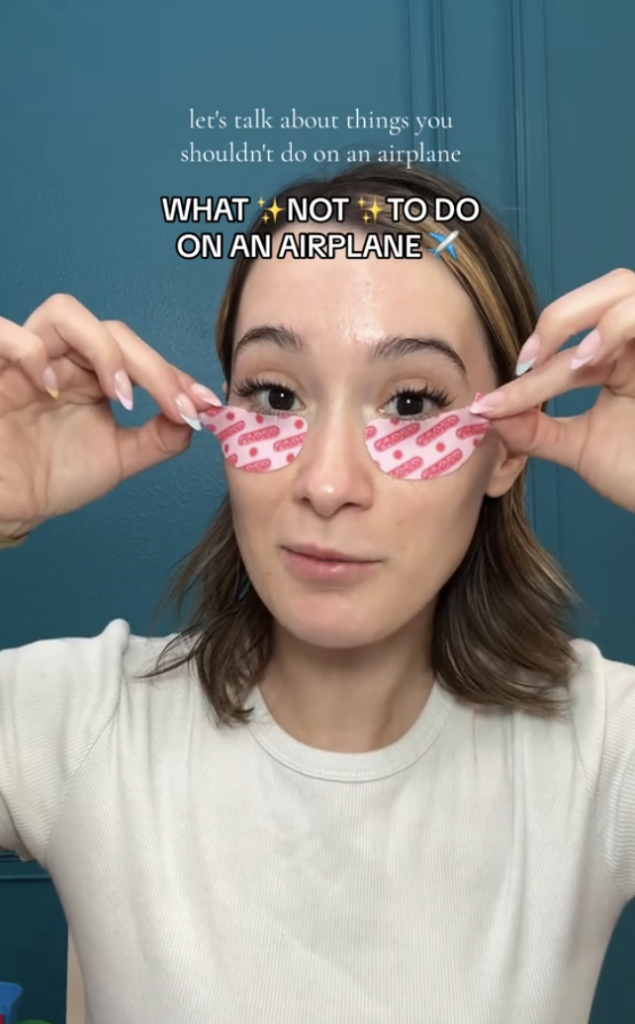 Flight Attendant rules for flying tiktok video 