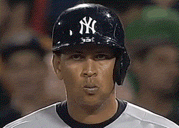 Baseball player spitting seeds