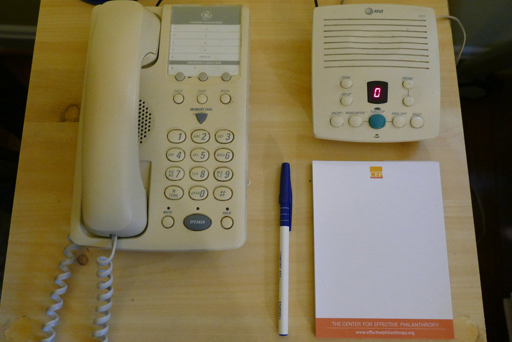 an answering machine
