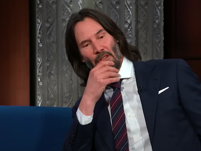 Keanu Reeves interview via The Late Show With Stephen Colbert
