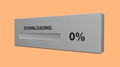 A gif of a download bar 