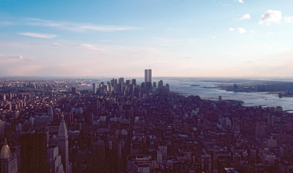 View of Lower Manhattan before 9/11