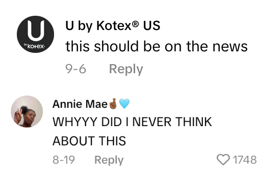 TikTok comments