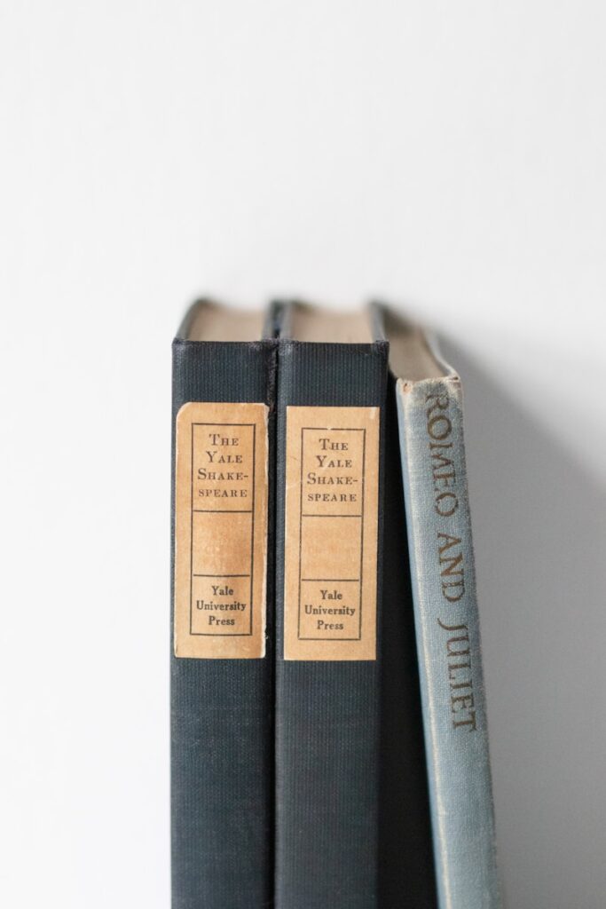 A couple of books sitting on top of each other