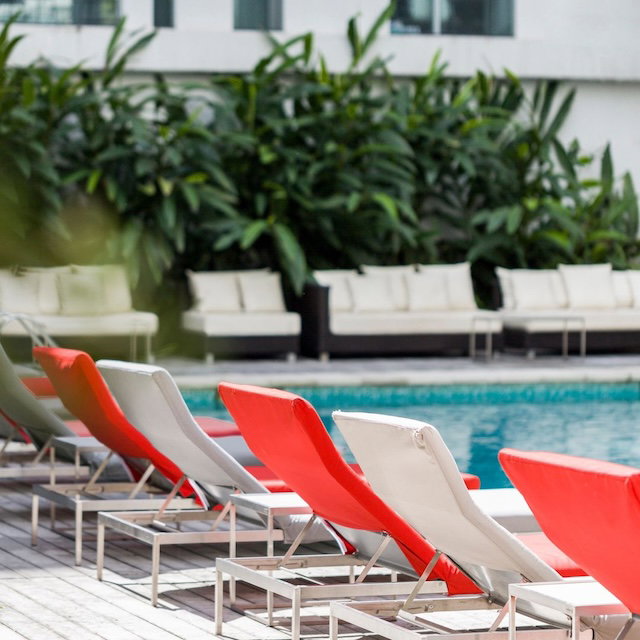 CasaSur Hotel pool area