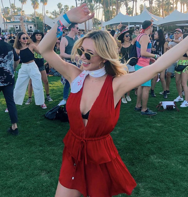Camelia Somers at a festival