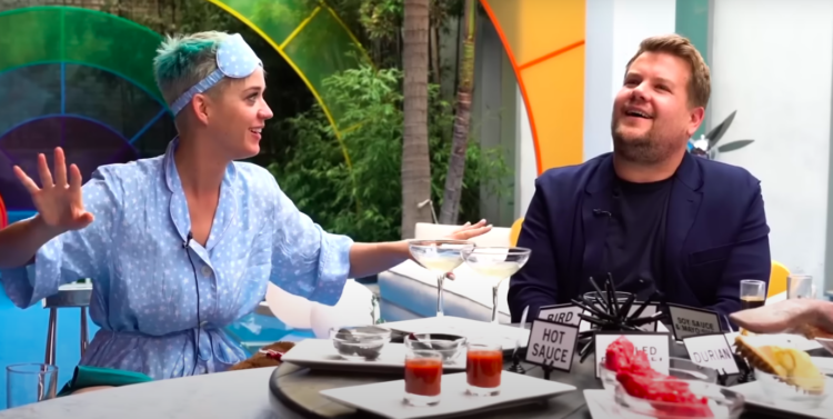 Katy Perry is interviewed by James Corden