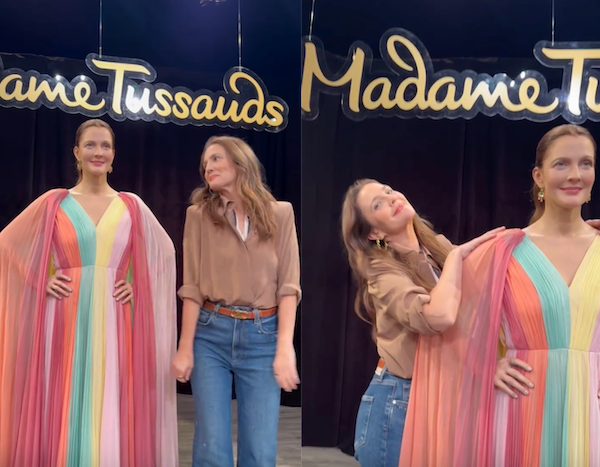 Drew Barrymore next to her was figure