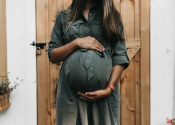 pregnant near door