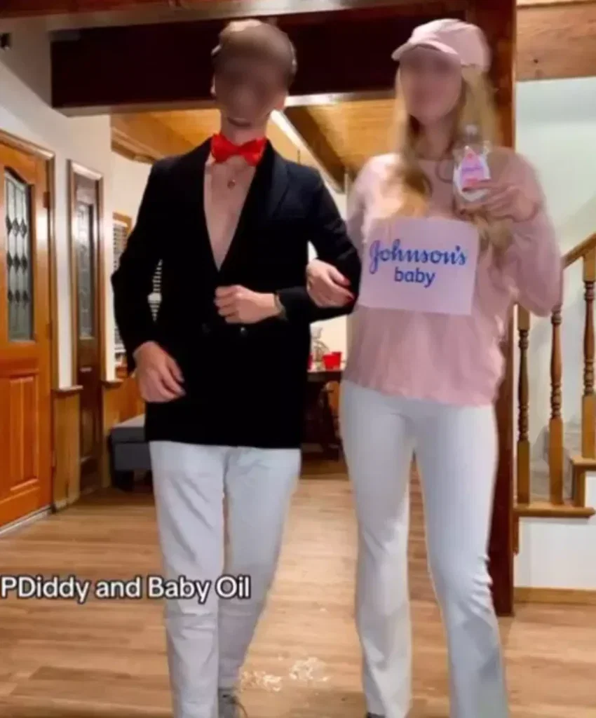 Screenshot of the costumes from the students' video (TikTok)