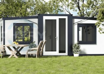 tiny home on a lawn