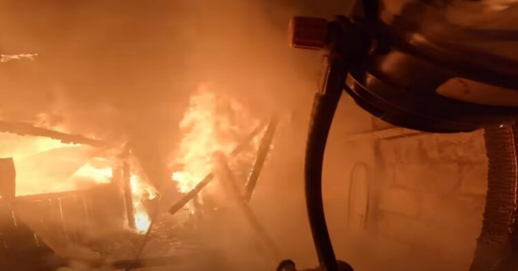 GoPro shares footage a firefighter in action