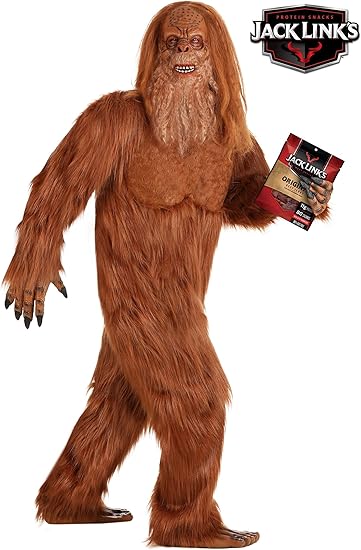 Jack Links Adult Sasquatch Costume Bigfoot Mascot.
