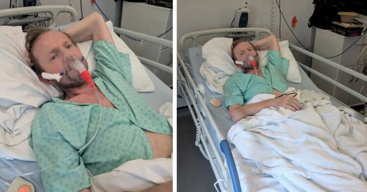 Marek Marzec, stoneworker, hospitalized.