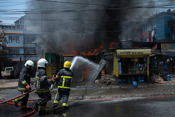 Fire Caused By Electric Short Circuit In Kathmandu