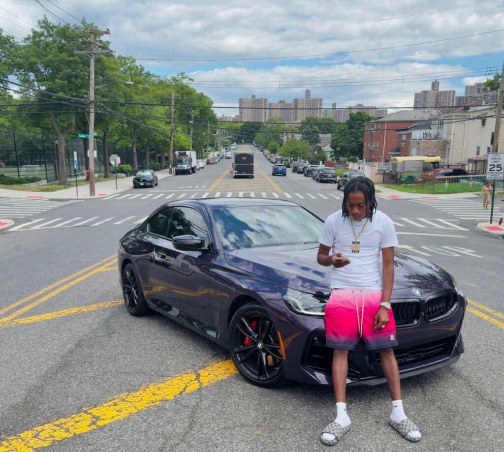 youtuber andre beadle with his bmw