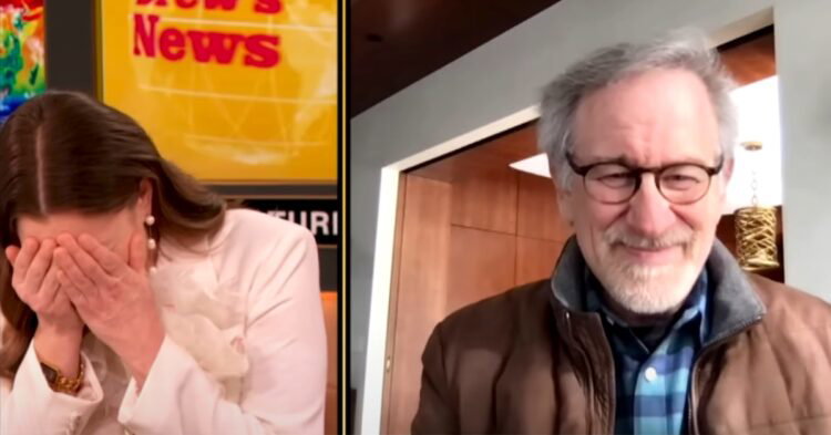 A zoom interview with Drew Barrymore and Steven Spielberg