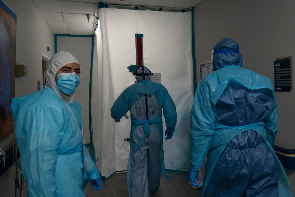 United Memorial Medical Center In Houston Staff Treats COVID-19 Patients