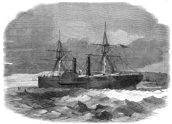 The Steam-Transport Adriatic In The Ice At Sidney