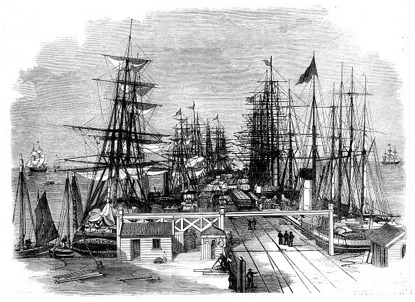 The Melbourne And Hobsons Bay Railway Companys Pier At Sandridge N