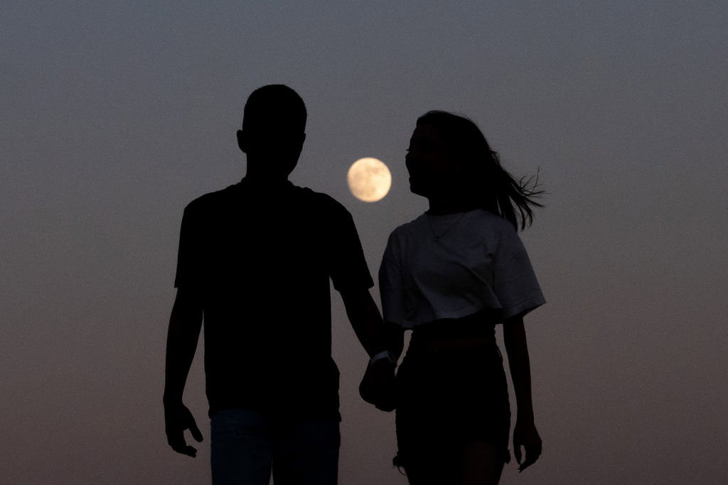 Full moon in Turkish capital