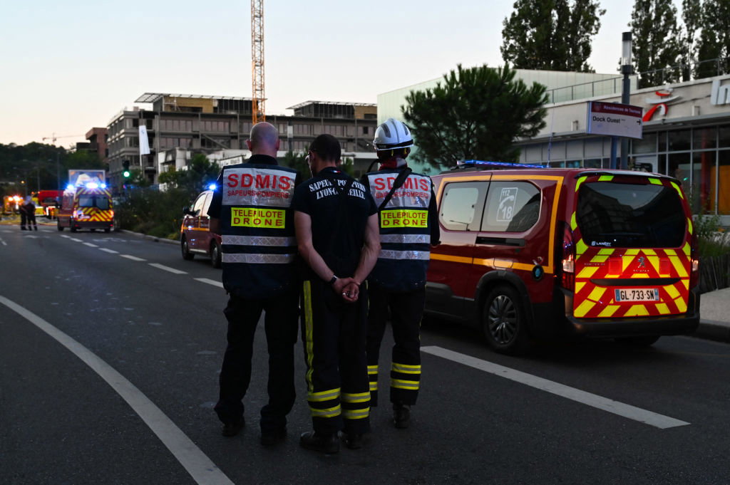 FRANCE-FIREFIGHTERS-SDMIS-FIRE-INTERVENTION-BMW-DEALERSHIP-VAISE