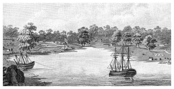 Sydney Cove, New South Wales, Australia, 1788, (1886).
