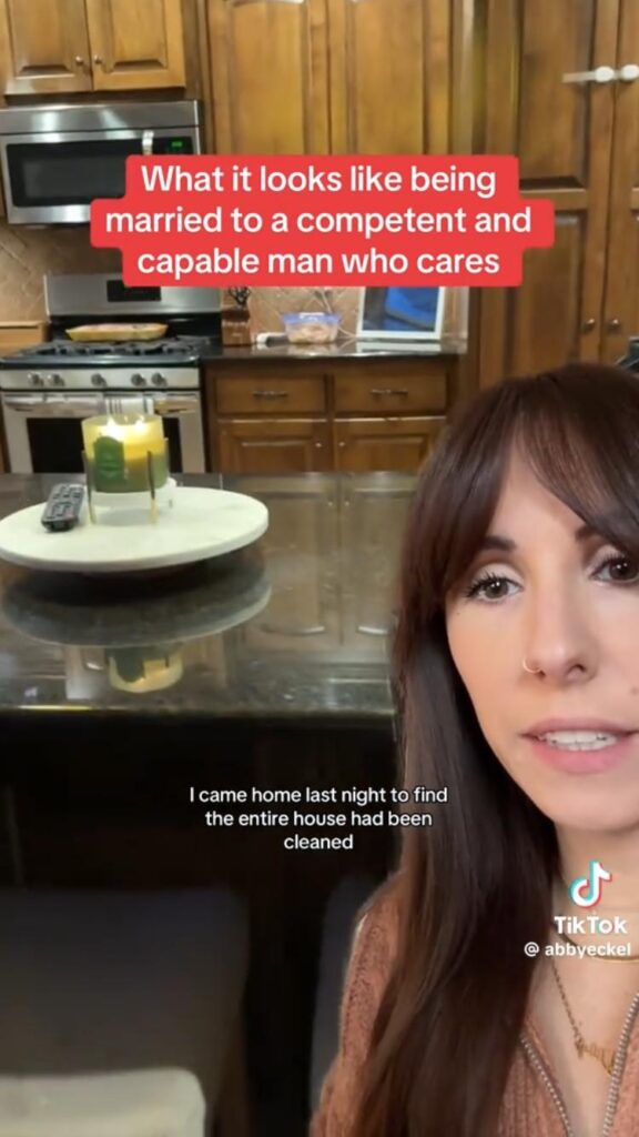 Screenshot from video by abbyeckel on TikTok