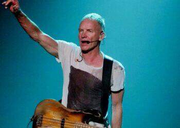 Artist Sting on stage (AP)