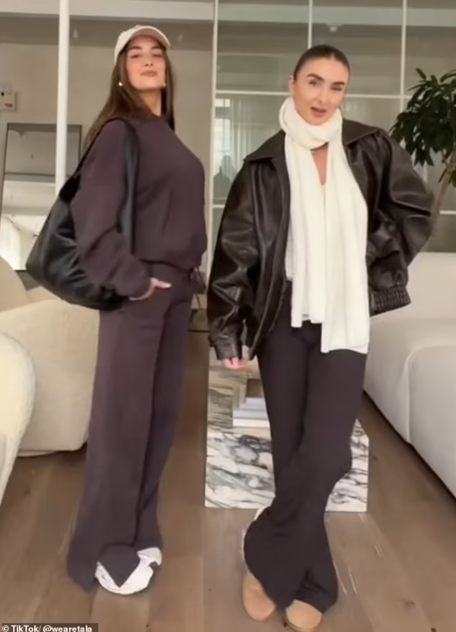 Influencers wearing matching colors