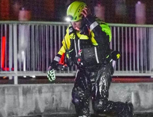 Rescuers after American Airlines crash