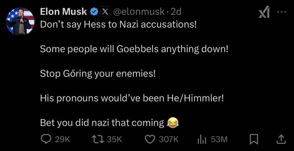 Elon Musk via X