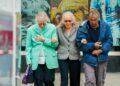 Seniors walking
