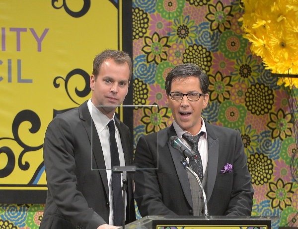 Casey Bloys (L) and actor Dan Bucatinsky (R)