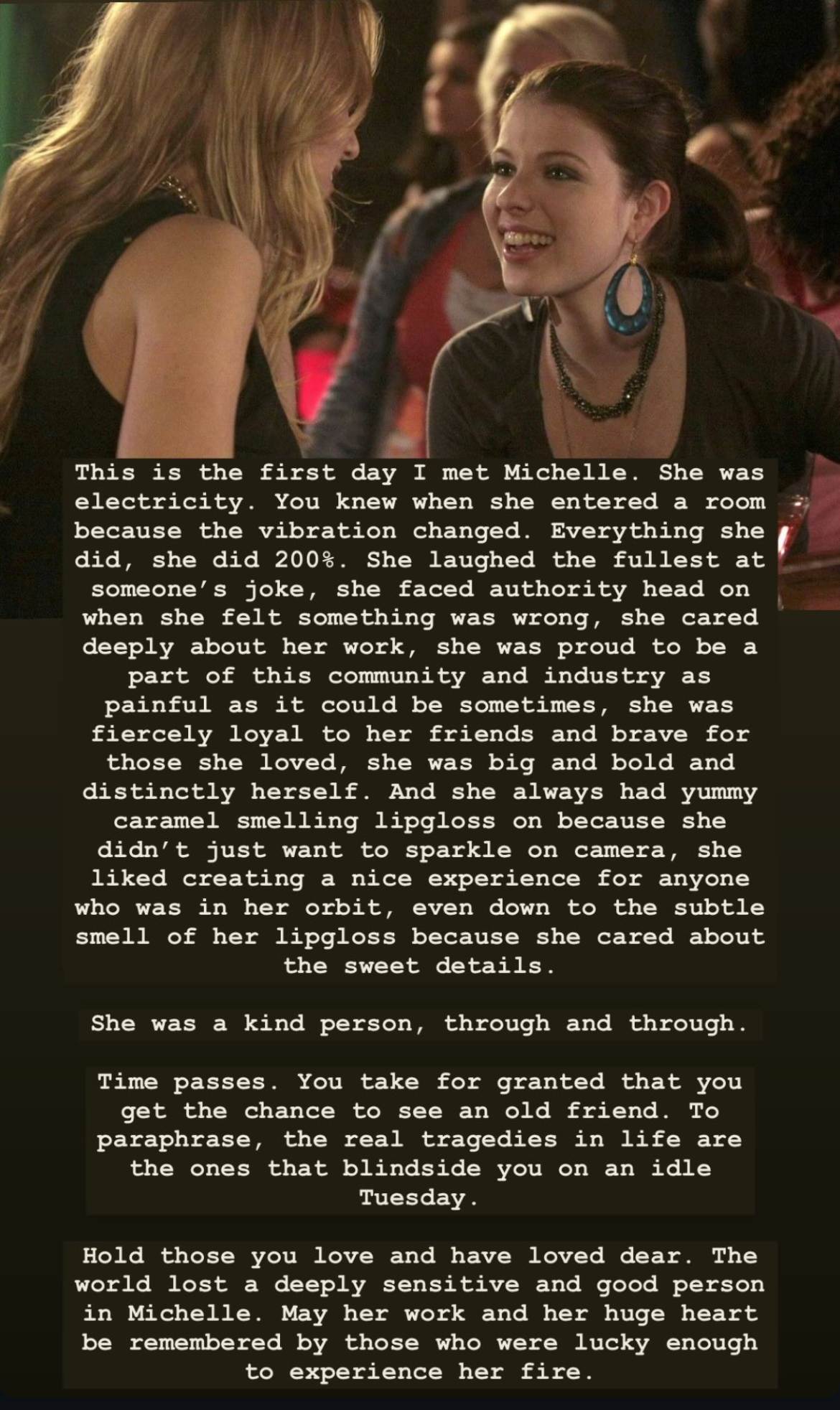 Blake’s IG story 
