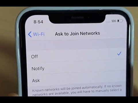 iPhone settings