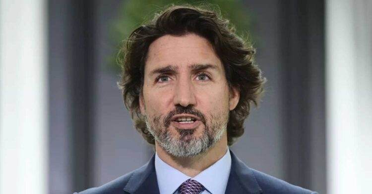 Justin Trudeau lets tongue out