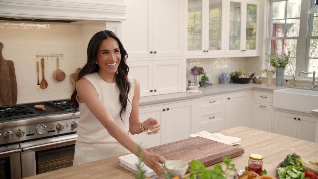 Meghan Markle in the Netflix series 'With Love, Meghan'.