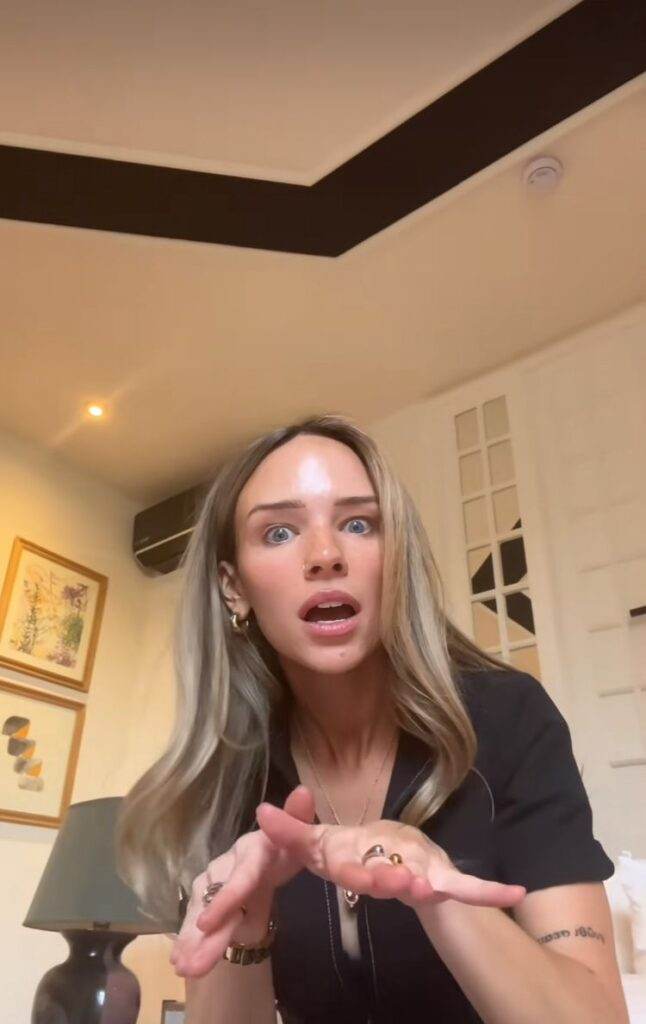 Screengrab from Abbey Humphreys video (TikTok | abbey.freeze)