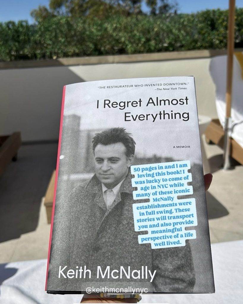 I regret almost everything, keith mcnally