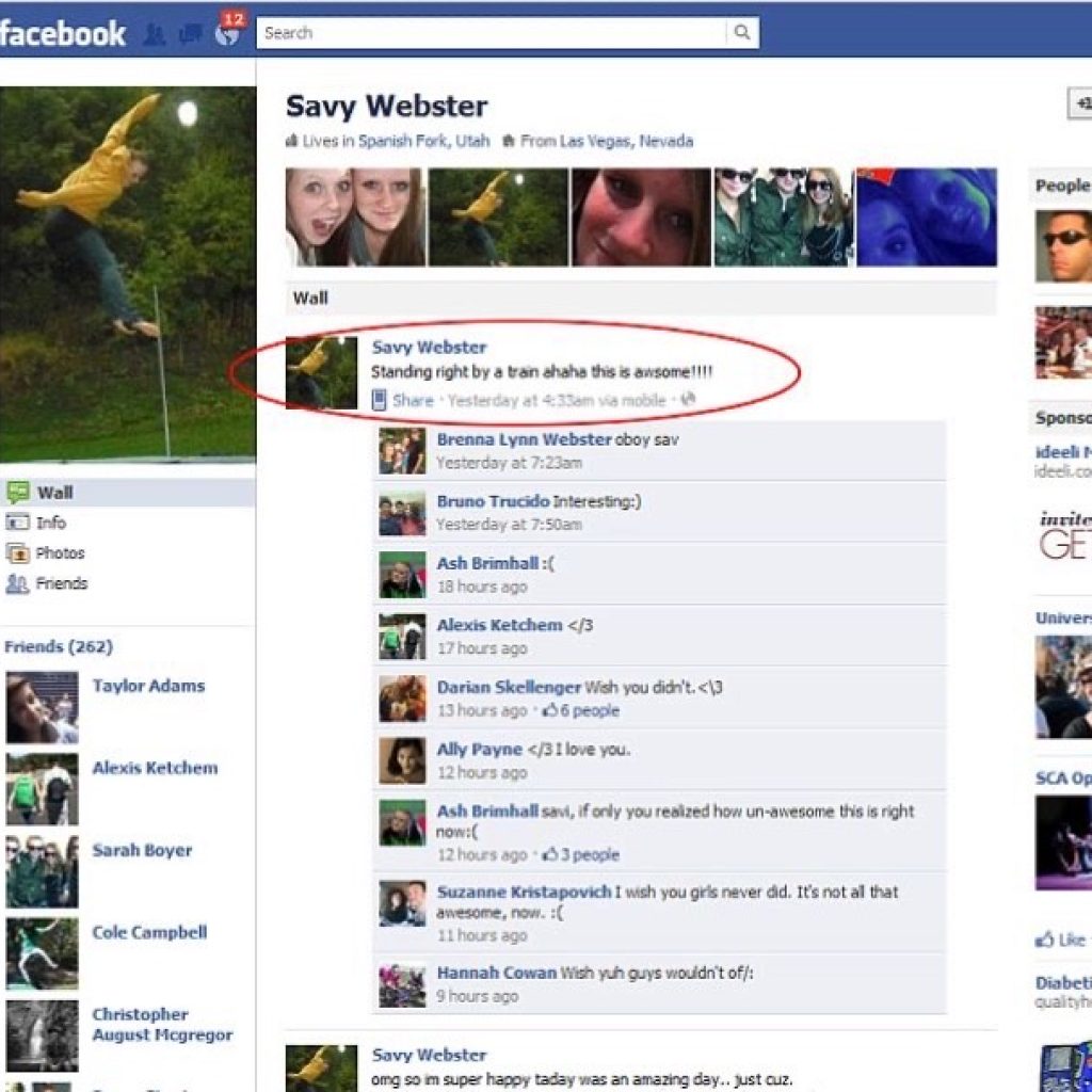 Facebook post