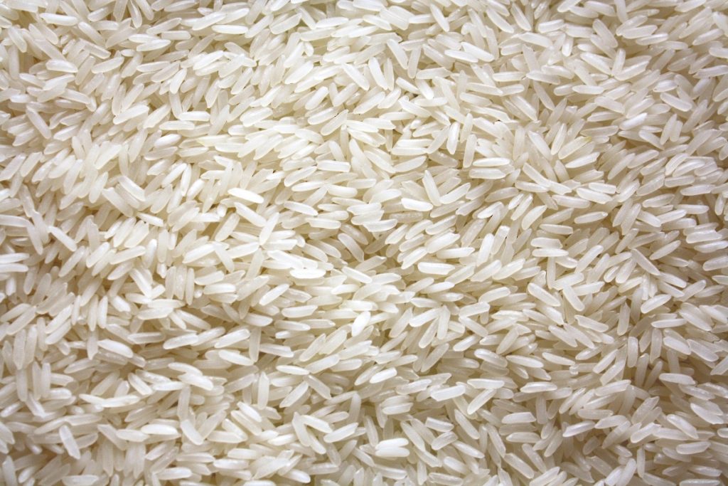 Grains of white rice