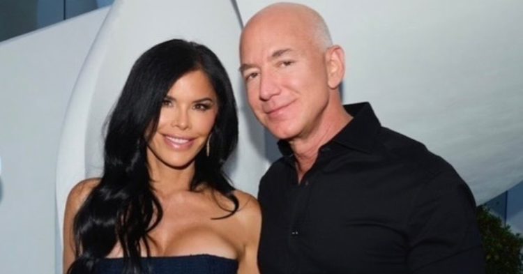 Jeff Bezos and his wife