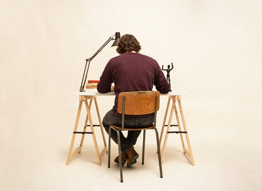 Man working at desk