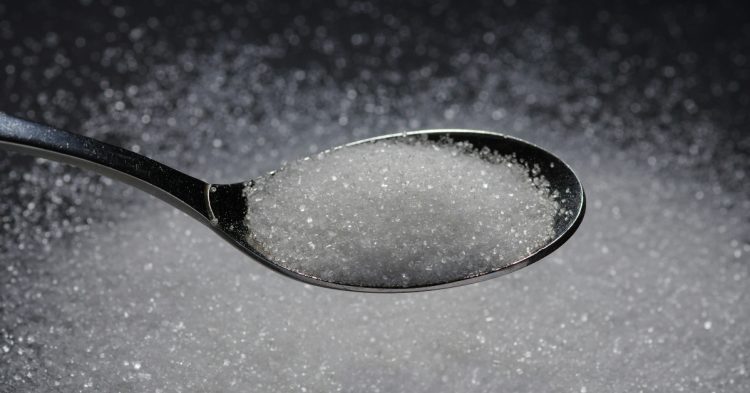 Sugar on spoon