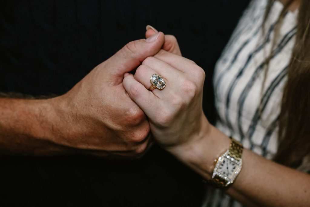 Taylor Swift and Travis Kelce engagement photo