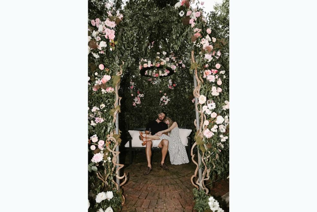 Taylor Swift and Travis Kelce engagement photo
